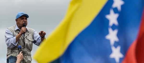 Líder opositor venezolano en un mitín - Sputnik Mundo