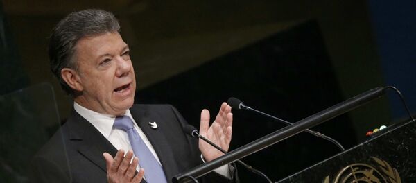 Juan Manuel Santos, presidente de Colombia - Sputnik Mundo