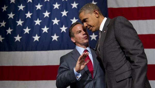 David Cicilline y presidente de EEUU, Barack Obama - Sputnik Mundo