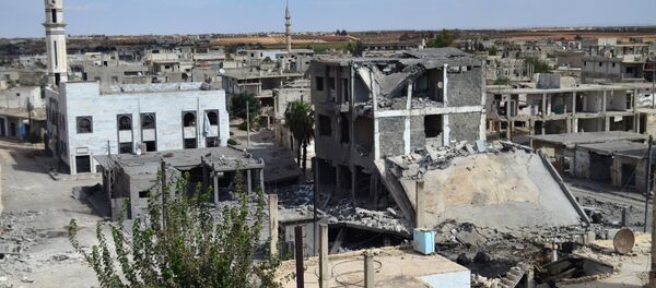 La ciudad de Talbisseh en la provincia de Homs derruida por los bombardeos contra el Estado Islámico - Sputnik Mundo