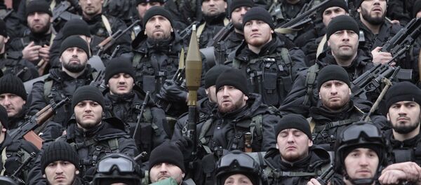 Soldados de las Fuerzas especiales chechenas (archivo) Soldados de las Fuerzas especiales chechenas (archivo) - Sputnik Mundo