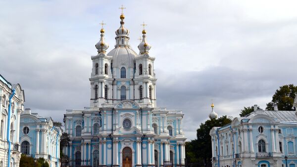 Sede de la conferencia, Facultad de Relaciones Internacionales de la Universidad Estatal de San Petersburgo, ex-monasterio Smolny - Sputnik Mundo