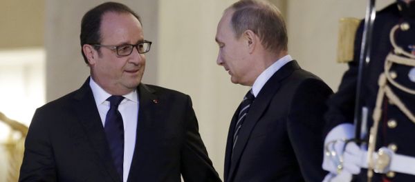 Presidente de Francia, François Hollande y presidente de Rusia, Vladímir Putin Presidente de Francia, François Hollande y presidente de Rusia, Vladímir Putin - Sputnik Mundo