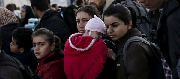 Refugiados en Grecia - Sputnik Mundo
