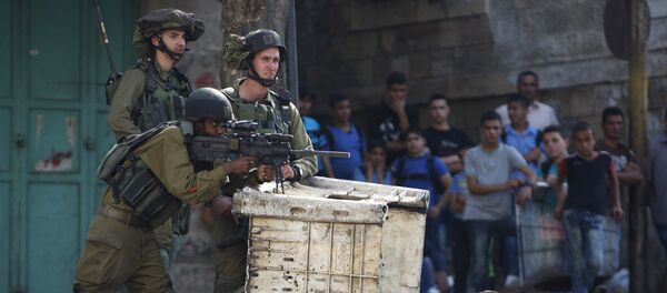 Soldados israelíes en Cisjordania - Sputnik Mundo