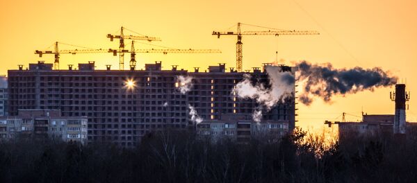 Casas en construcción en Moscú - Sputnik Mundo