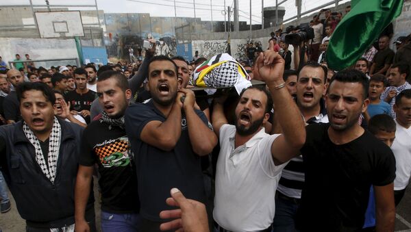 Funeral del niño palestino Abed al Rahman Obeidalah - Sputnik Mundo