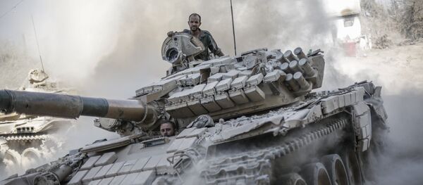 Ejército sirio en afueras de Damasco (Archivo) - Sputnik Mundo