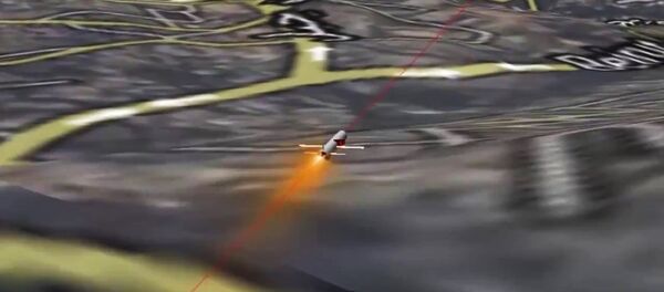 Uno de los misiles de crucero rusos lanzados desde el mar Caspio en dirección a Siria - Sputnik Mundo