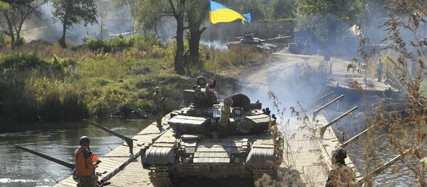 Tanque ucraniano Tanque ucraniano - Sputnik Mundo