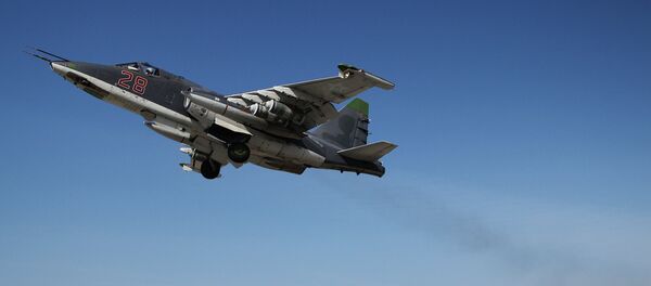 Cazas rusas Su-25 en Siria - Sputnik Mundo