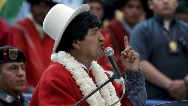 Evo Morales, presidente de Bolivia - Sputnik Mundo