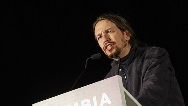 Pablo Iglesias, líder del partido Podemos - Sputnik Mundo