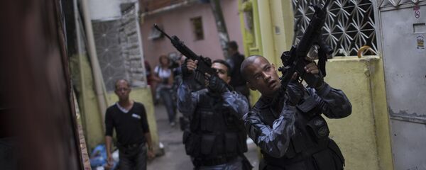 Policía Militar de Río de Janeiro (archivo) - Sputnik Mundo