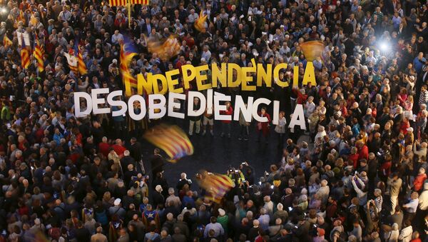 Protestas en Barcelona - Sputnik Mundo