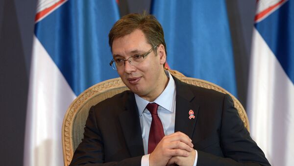 El presidente de Serbia Aleksandar Vucic (archivo) - Sputnik Mundo