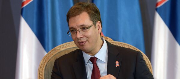 Aleksandar Vucic, presidente de Serbia - Sputnik Mundo