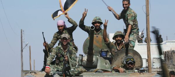 El Ejército gubernamental de Siria en la provincia de Hama El Ejército gubernamental de Siria en la provincia de Hama - Sputnik Mundo
