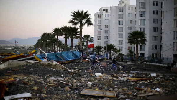 Consecuencias del terremoto en la ciudad de Coquimbo en Chile - Sputnik Mundo
