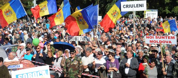 Manifestación antigubernamental en Chisinau - Sputnik Mundo