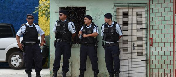 Policías brasileños - Sputnik Mundo