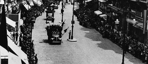 Soldados de la División Azul en Madrid - Sputnik Mundo