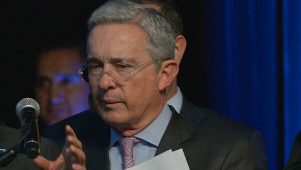 Álvaro Uribe, expresidente de Colombia - Sputnik Mundo