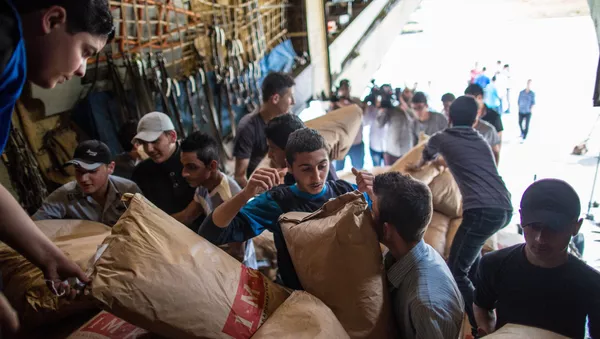 Ayuda humanitaria de Rusia a Siria - Sputnik Mundo
