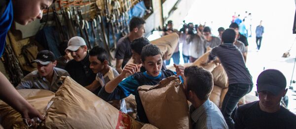 Ayuda humanitaria de Rusia a Siria - Sputnik Mundo