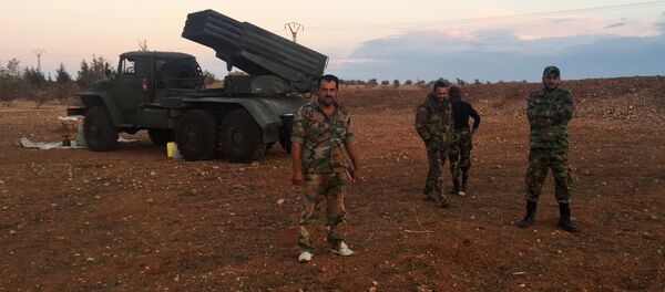 Soldados del Ejército sirio en la provincia de Hama - Sputnik Mundo