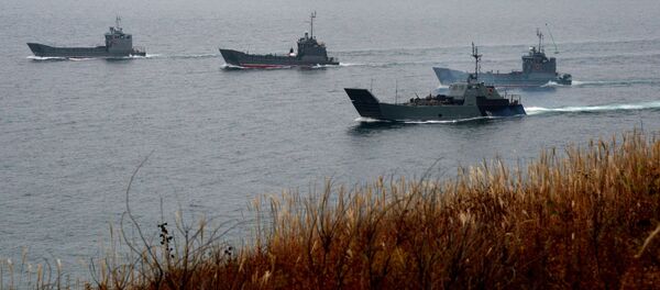 Maniobras de la Flota del Pacífico - Sputnik Mundo