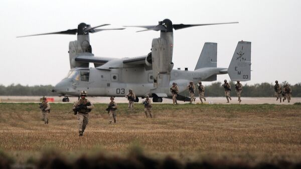 Una aeronave V-22 Osprey de EEUU. - Sputnik Mundo