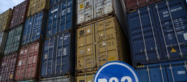 Contenedores marítimos en el puerto del Mariel, Cuba - Sputnik Mundo