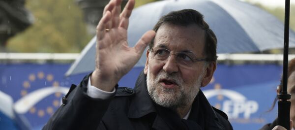 Spanish Prime Minister Mariano Rajoy arrives for a meeting of the conservative European People's Party (EPP) - Sputnik Mundo