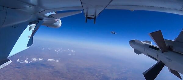Caza rusa Su-30 en Siria - Sputnik Mundo