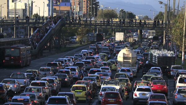 Trafico en Bogotá - Sputnik Mundo