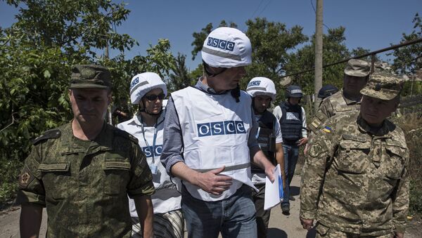 Observadores de la OSCE en Ucrania - Sputnik Mundo