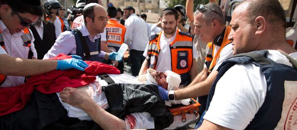 Colono israelí herido en un incidente de acuchillamiento (Archivo) - Sputnik Mundo