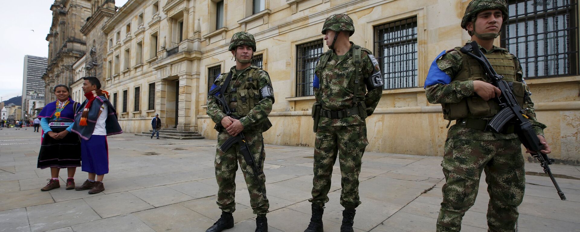 Militares colombianos durante las elecciones (Archivo) - Sputnik Mundo, 1920, 10.02.2022