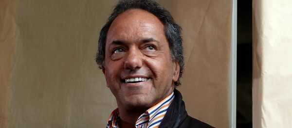 Daniel Scioli, candidato presidencial del gobernante Frente para la Victoria (FpV) - Sputnik Mundo