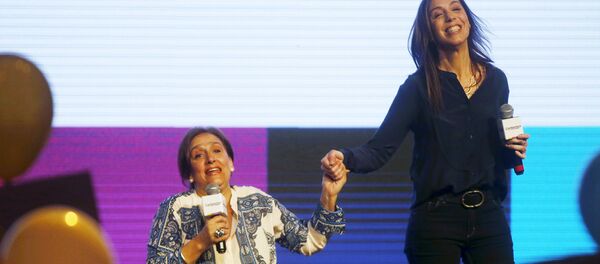 Candidata a vicepresidenta Gabriela Michetti y andidata a gobernar la provincia de Buenos Aires María Eugenia Vidal - Sputnik Mundo