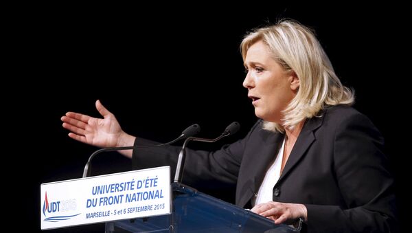 Marine Le Pen, líder del partido Frente Nacional - Sputnik Mundo