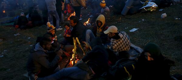 Refugiados en la frontera austríaco-eslovena Refugiados en la frontera austríaco-eslovena - Sputnik Mundo