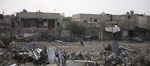 Casas destruidas en la ciudad siria de Douma, 26 de octubre do 2015 - Sputnik Mundo