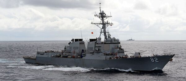 The Arleigh Burke-class guided-missile destroyer USS Lassen (DDG 82) is underway with ships from Commander Task Force 70. - Sputnik Mundo