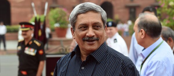 Manohar Parrikar, secretario de Defensa de India - Sputnik Mundo