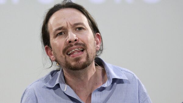 Pablo Iglesias, líder del partido Podemos - Sputnik Mundo