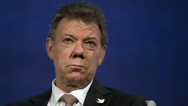 Juan Manuel Santos, presidente de Colombia - Sputnik Mundo