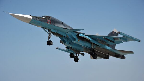 Avión ruso Su-34 en Siria - Sputnik Mundo