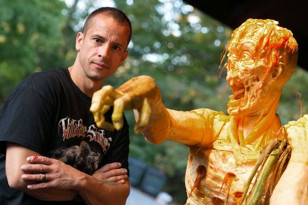 Obras de arte talladas en calabaza - Sputnik Mundo